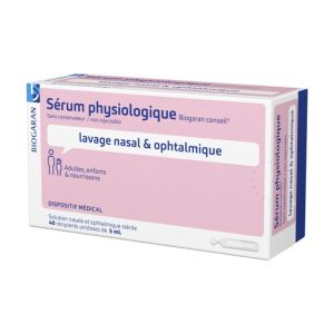Sérum Physiologique 0,9% Biogaran Dosettes 5ml x40