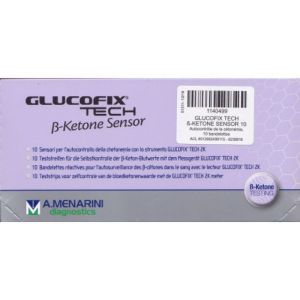 Glucofix Tech b-Ketone sensor x10 bandelettes