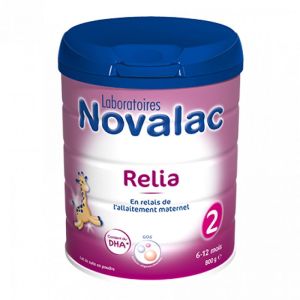 Novalac Relia 2éme age Lait 800g  +6mois