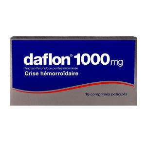 Daflon 1 000mg Comprimes x18 crises hémorroïdaires