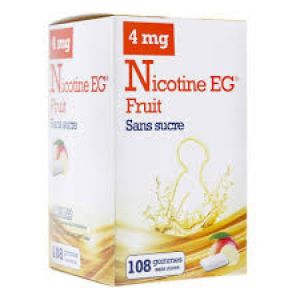 Nicotine 4mg EG Gommes fruit Sans sucre x108