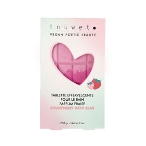 Tablette de bain effervescente parfum Fraise 200g