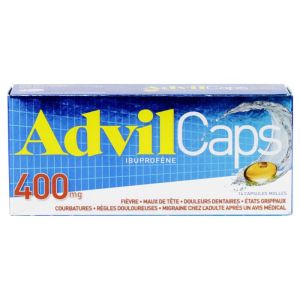 Advilcaps 400mg capsules x14 douleurs