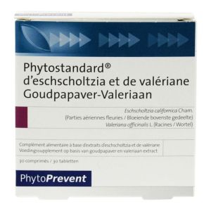 Phytostandard sommeil Eschscholtzia/valériane comprimés x30