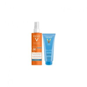 Vichy Capital Sol A/Déshydratation SPF50+ 200ml +Lait Apaisant Offert