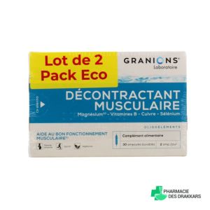 GRANIONS DECONTRACTANT MUSCULAIRES AMPOULES LOT