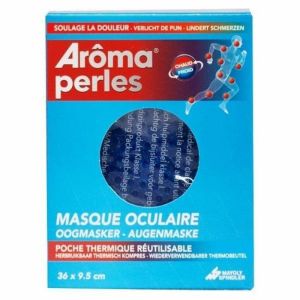 Aroma Perles Masque Oculaire poche thermique réutilisable 36cmx9.6cm
