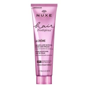 HAIR PRODIGIEUX - La Crème Nutrition Intense Sans Rinçage Thermo Protection 220°C - Tous Types de Cheveux, 100ml