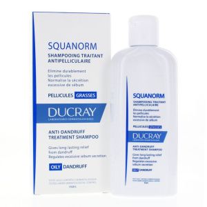 Ducray Squanorm shampoing Pellicules Grasses 200ml