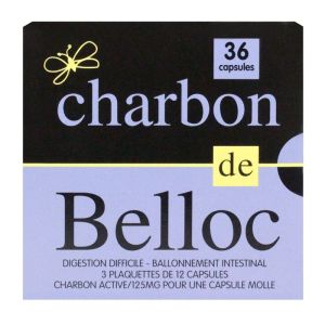 Charbon De Belloc 125mg Capsules x36