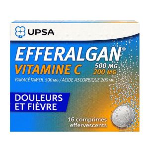 Efferalgan Vitamine C Comprimes Effervescent x16