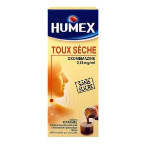 Humex Toux sèche Oxomemazine  Sans sucre sirop 150ml
