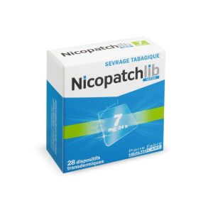 Nicopatchlib 7mg/24h trans-dermique x28