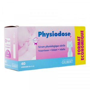 Physiodose Sérum Physiologique 40 Doses de 5 ml