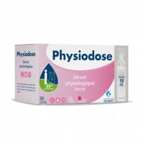 Physiodose Sérum physiologique stérile 30 unidoses de 10ml