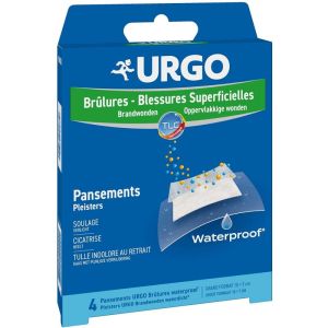 Urgo Brulures Pansements Waterproof Grand modelé 10x7cm x6