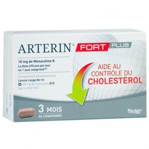 Arterin Fort Plus levure de riz rouge+coenzyme Q10 cholestérol Comprimés x90
