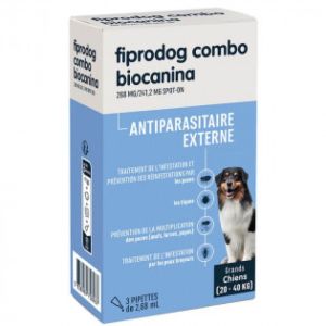 FIPRODOG COMBO GRANDS CHIENS 3 PIPETTES