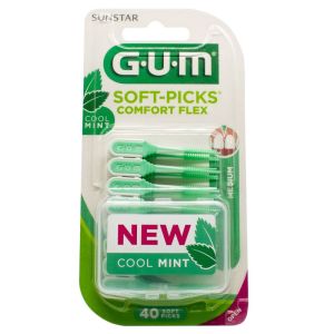 GUM SOFT PICKS COMFORT FLEX MEDIUM