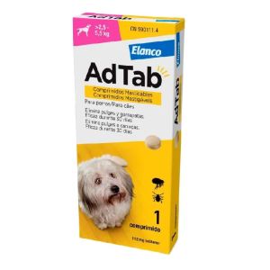 AdTab Chien comprimé anti puces -2.5KG-5.5KG