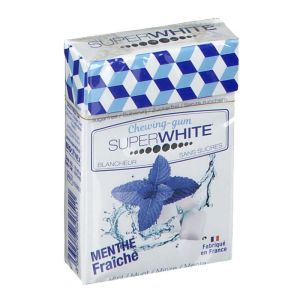 Superwhite Chewing-gum Blancheur sans sucres Menthe 23g