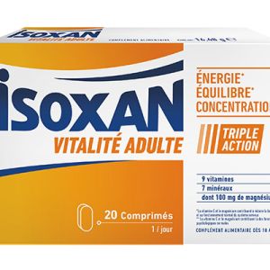 Isoxan vitalité adulte 20 comprimés