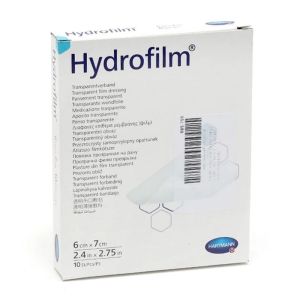 Hydrofilm Pansement Film Transparent 6x7cm x10