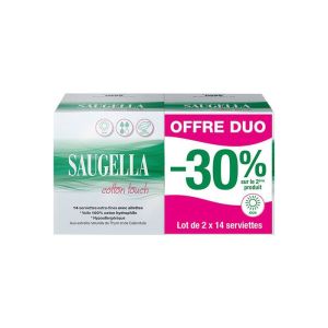 SAUGELLA COTTON TOUCH SERVIETTES JOUR X2