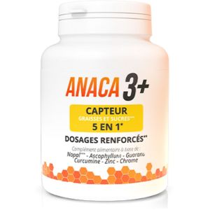 Anaca3 + Capteur Graisses et sucres 120 gélules 5 en 1 Date courte