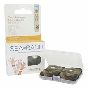 Sea-Band Bracelet Enfant Vert Anti-Nausées boite de 2 bracelets