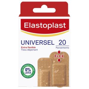 Elastoplast Universel Pansement Extra-Flexible 2 Tailles 20 pansements