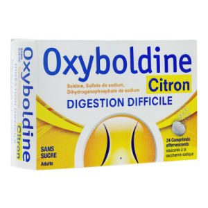 Oxyboldine Citron Sans sucre Comprimés Effervescent x24