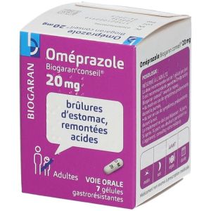 Omeprazole 20mg biogaran conseil 7 gélules