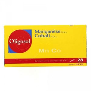 Oligosol Manganèse-cobalt Ampoule 2ml x28