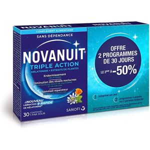 Novanuit triple action Gélules 2x30