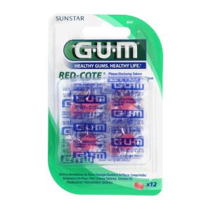 Gum Red Cote 12 comprimes Revelateur de Plaque x8
