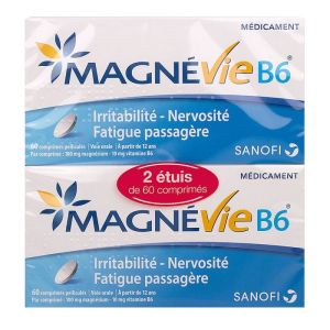 Magnevie B6 magnesium comprimes 2x60
