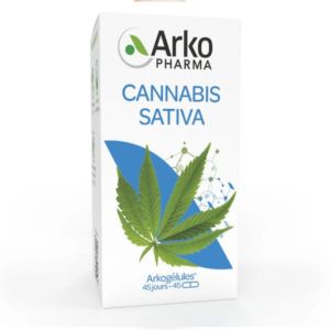 cannabis sativa 500 mg d'huile de graine de chanvre 45 gélules