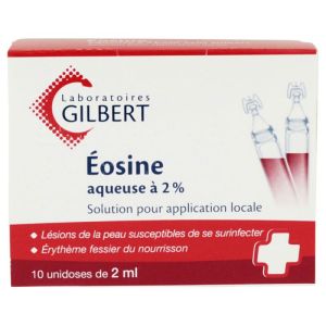 Eosine Aqueuse 2% Gilbert dossettes 10x2ml