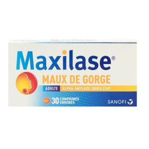 Maxilase 3000 maux de gorge Comprimés x30