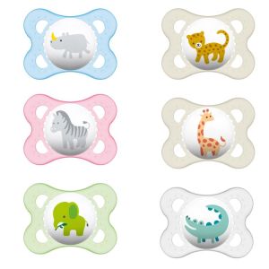 Sucette MAM Décor Silicone animaux silicone 0-6mois x2