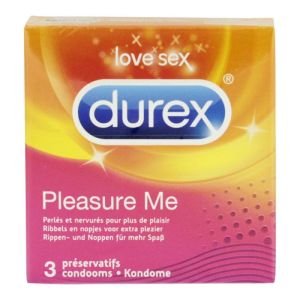 Préservatifs Durex Pleasure Me x3