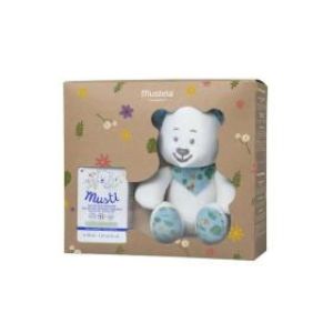 coffret Musti eau de soin parfumée 50ml + doudou ourson