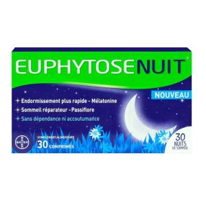 Euphytose Nuit mélatonine comprimes x30