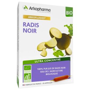 Arkofluide Radis Noir Bio 20 Ampoules