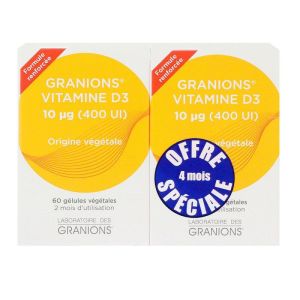 Granions Vitamine D3 2x60 gélules