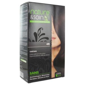 Nature&soin Coloration permanente teinte Chatain 4N