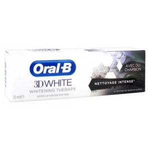Oral-B 3D White Whitening Therapy Nettoyage Intense Charbon Dentifrice 75 ml