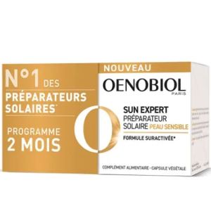 SUN EXPERT préparateur solaire peau sensible Complément alimentaire - Lot de 2 x 30 capsules