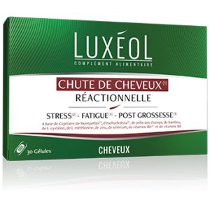 Luxeol Chute de Cheveux Réactionnelle Luxéol 30 Gélules